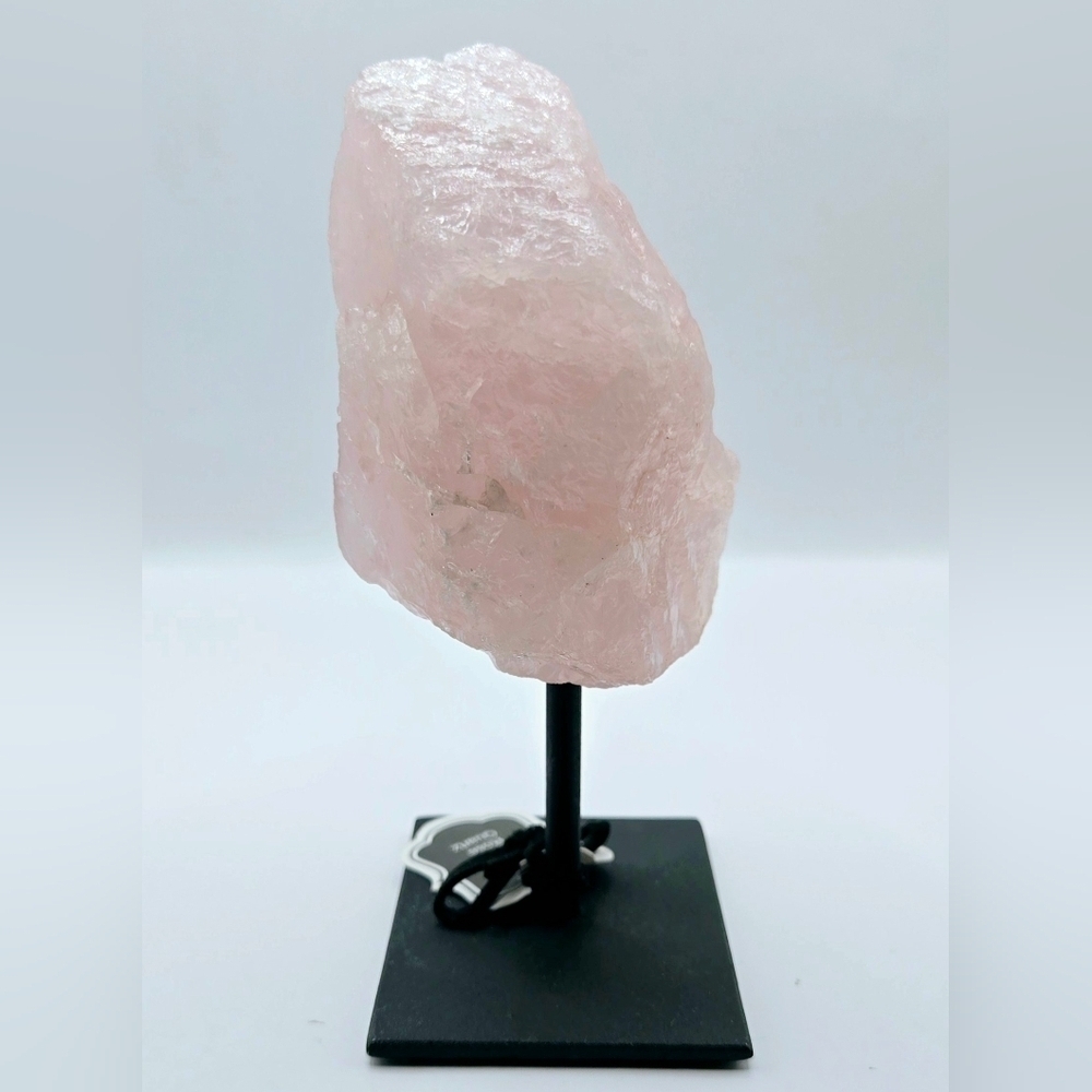 Rose Quartz Crystal on Stand Brazil 1.4lb 6" Healing Love Stone - Picture 5 of 9
